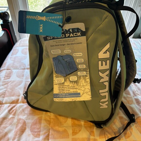 KULKEA Speed Pack Ski Boot Backpack Bag 54L -Water Resistant Gear & Boot Storag - Picture 4 of 7